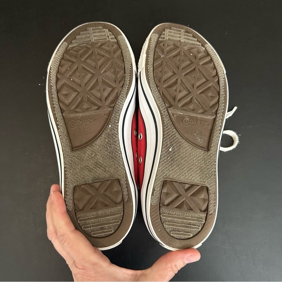 Converse All Star Chuck Taylor OX Low Top Sneakers In Red Ladies Size 8 Mens 6 - Picture 9 of 10